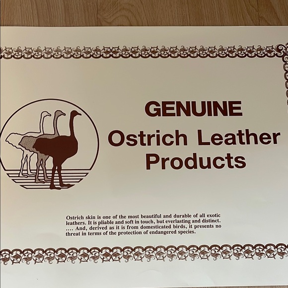 Black full ostrich men’s Leather Wallet